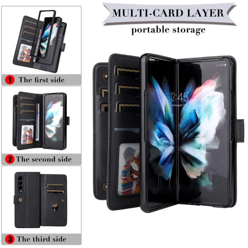 Kotelot Samsung Galaxy Z Fold 3 5G Monitoiminen Yrityslompakko