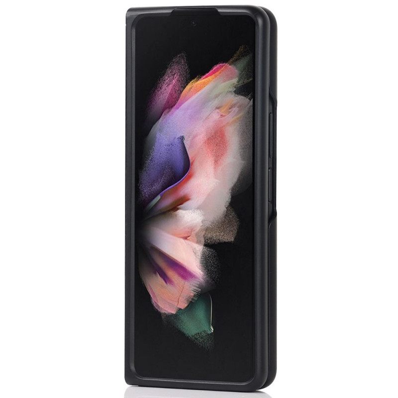 Kuori Samsung Galaxy Z Fold 3 5G Aito Nahkajalusta Ja Kynäteline