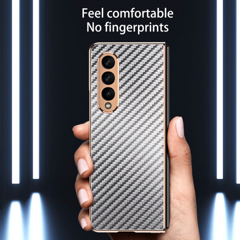 Kuori Samsung Galaxy Z Fold 3 5G Carbon Fiber Näytönsuojalla