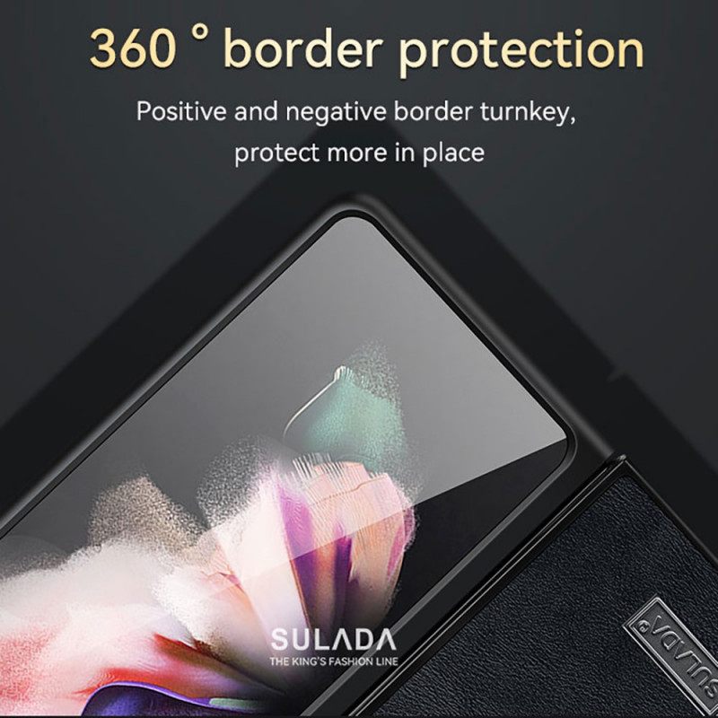 Kuori Samsung Galaxy Z Fold 3 5G Faux Leather Sulada