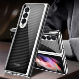 Kuori Samsung Galaxy Z Fold 3 5G Gkk Carbon Fiber Tempered Glass