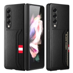 Kuori Samsung Galaxy Z Fold 3 5G Litchi Leather Kaksoiskorttikotelo