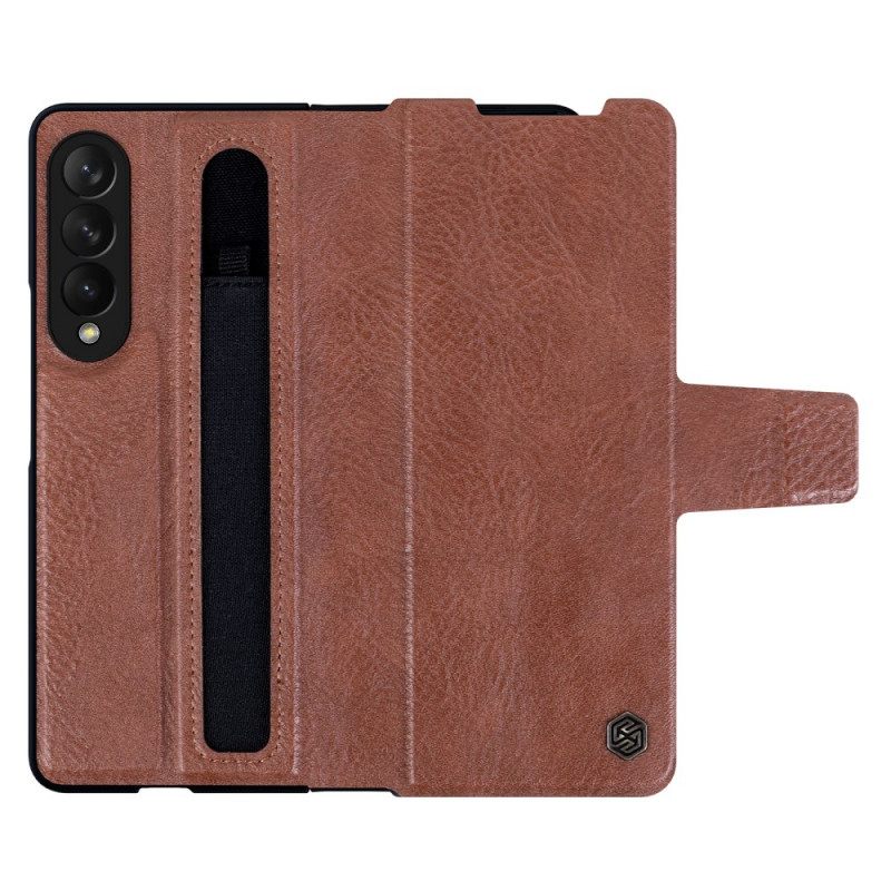 Nahkakotelo Samsung Galaxy Z Fold 3 5G Faux Leather Nillkin