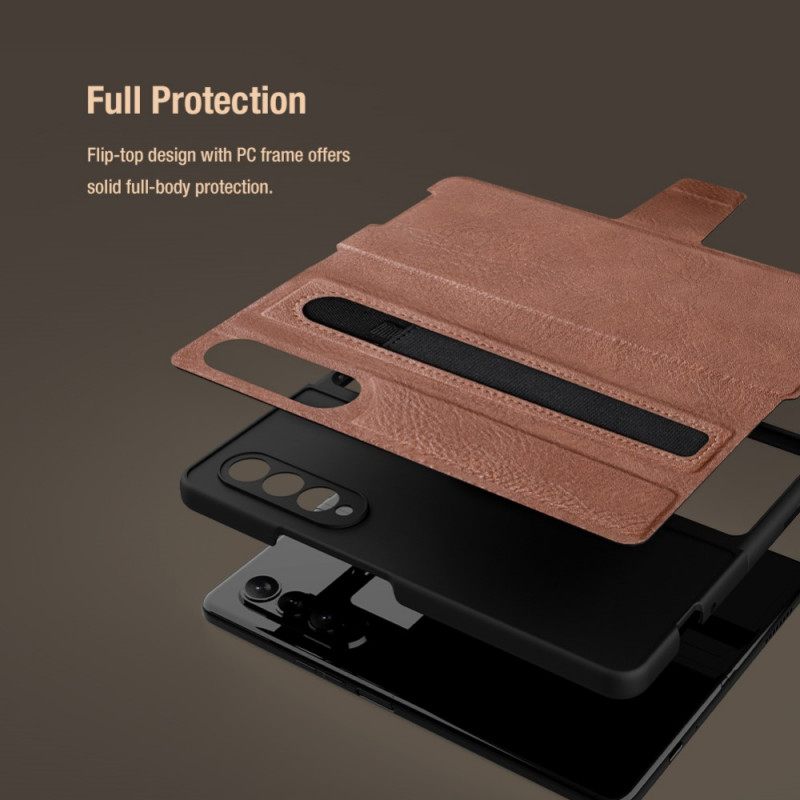 Nahkakotelo Samsung Galaxy Z Fold 3 5G Faux Leather Nillkin