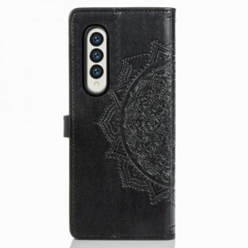 Nahkakotelo Samsung Galaxy Z Fold 3 5G Mandala Keskiaika