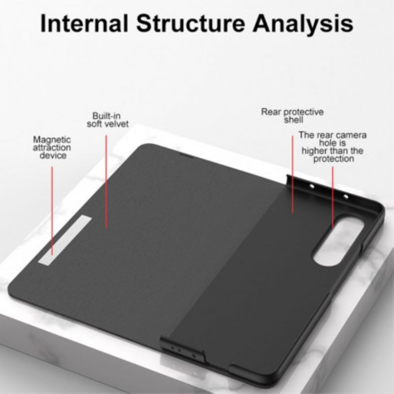 Puhelinkuoret Samsung Galaxy Z Fold 3 5G Kotelot Flip Gkk Marmorikarkaistu Lasi