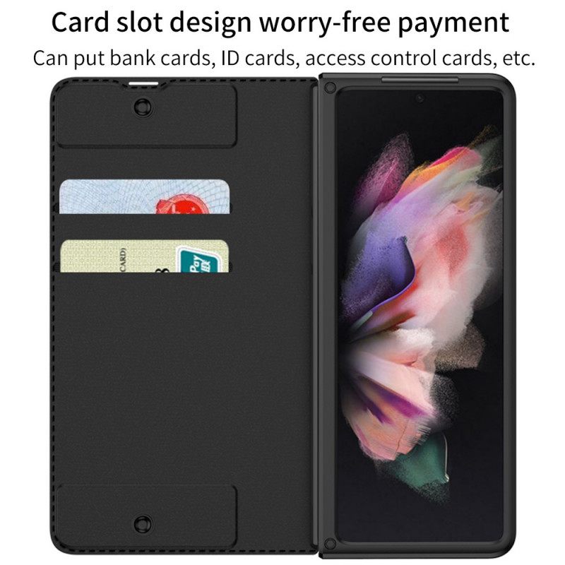 Puhelinkuoret Samsung Galaxy Z Fold 3 5G Kotelot Flip Tekonahkainen Gkk-kynäteline