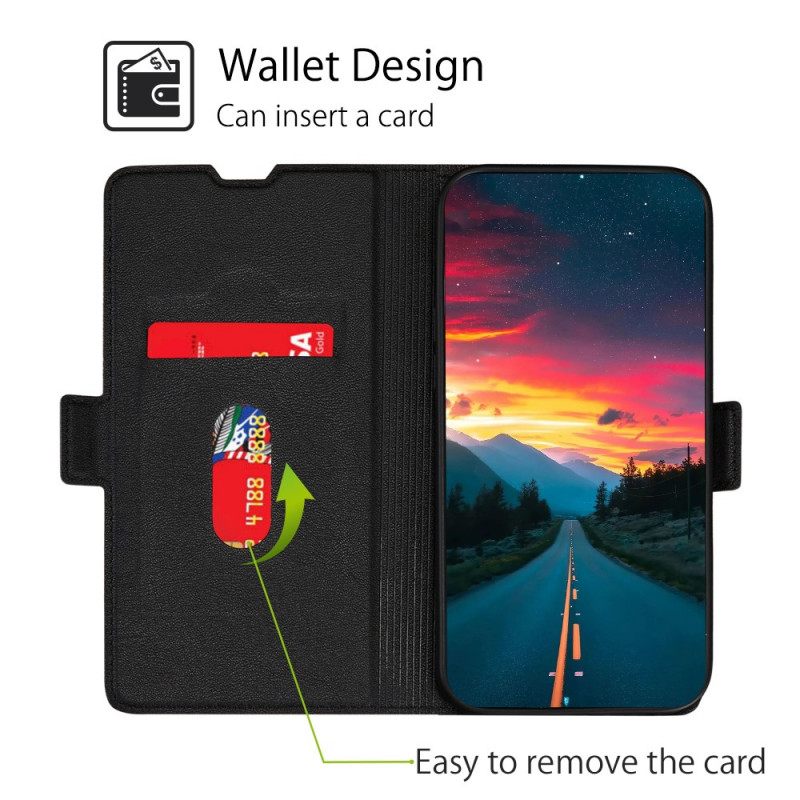 Nahkakotelo Honor Magic 4 Lite 5G Kotelot Flip Flap Double Design