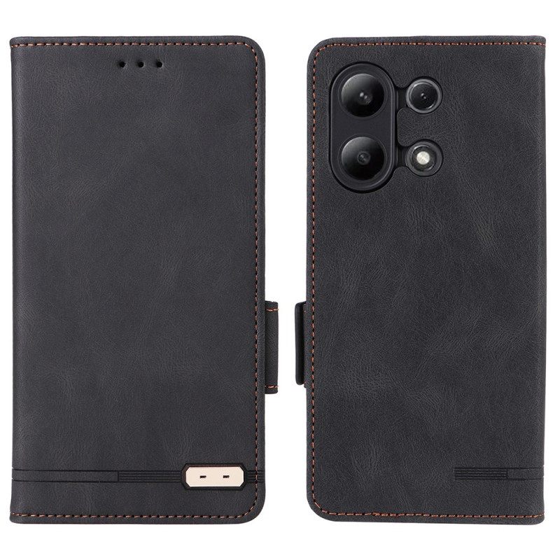 Kotelot Xiaomi Redmi Note 13 4g Vintage-tyylinen Kaksoislukko Suojakuori