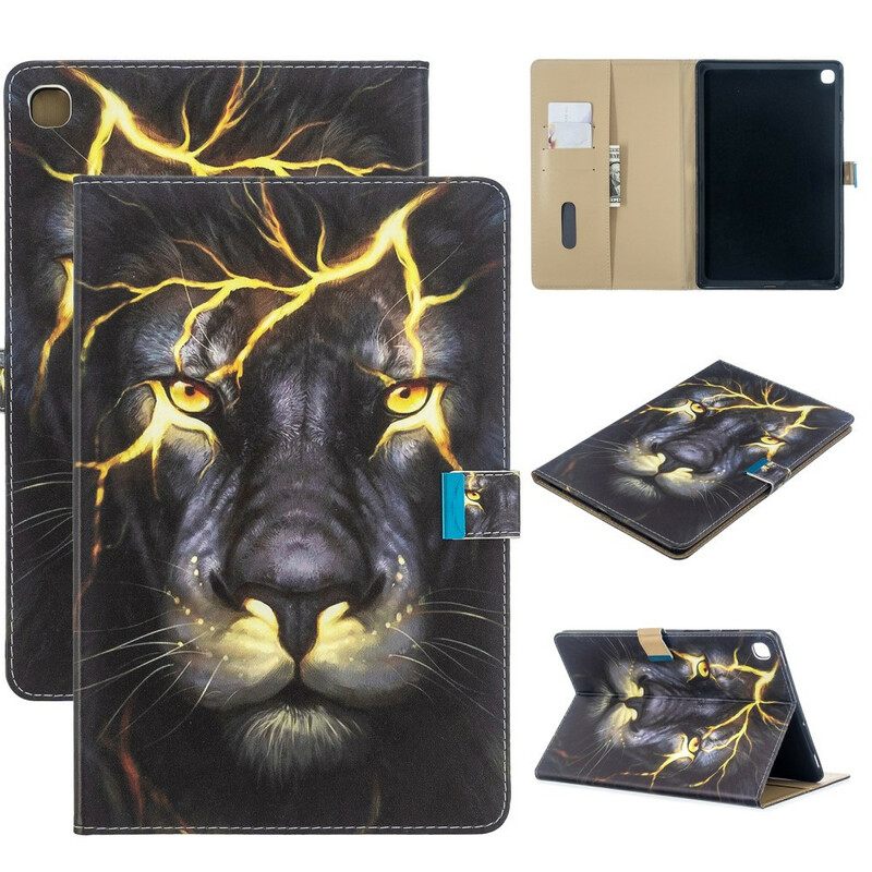 Kotelot Samsung Galaxy Tab S5e Lion On Fire