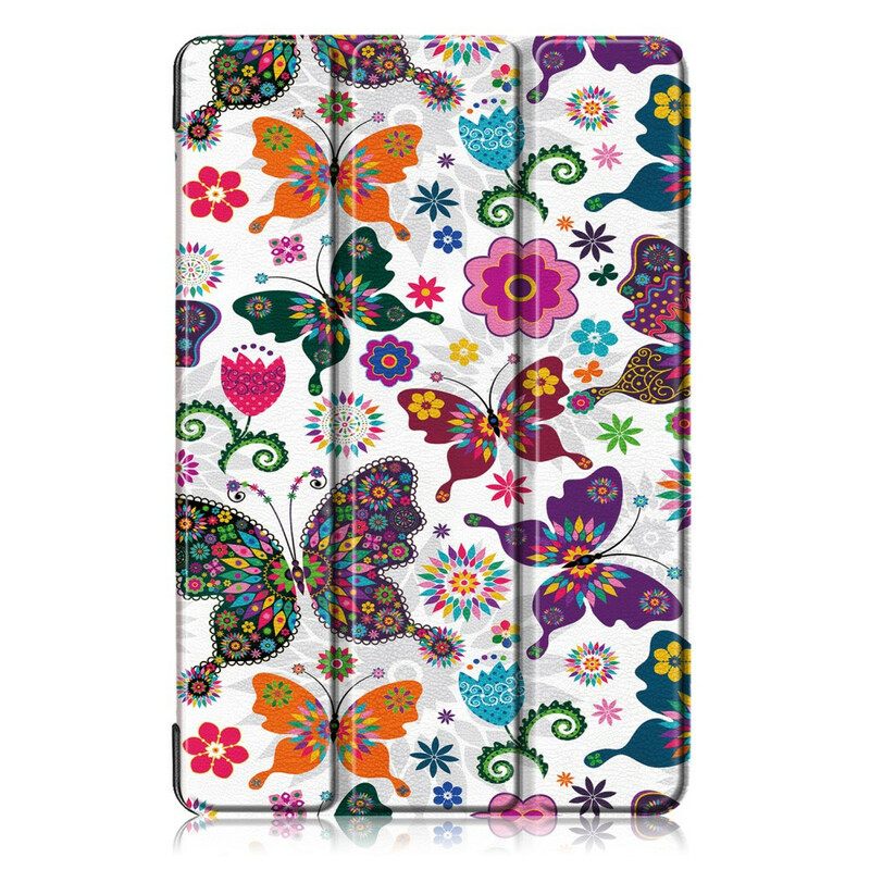 Puhelinkuoret Samsung Galaxy Tab S5e Enhanced Butterflies And Flowers