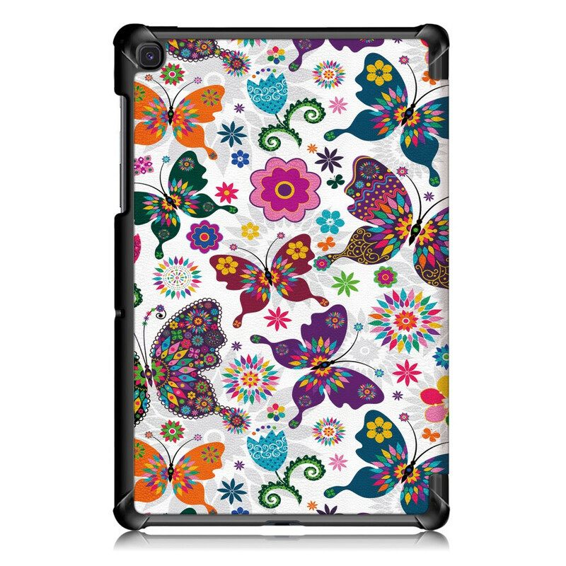 Puhelinkuoret Samsung Galaxy Tab S5e Enhanced Butterflies And Flowers