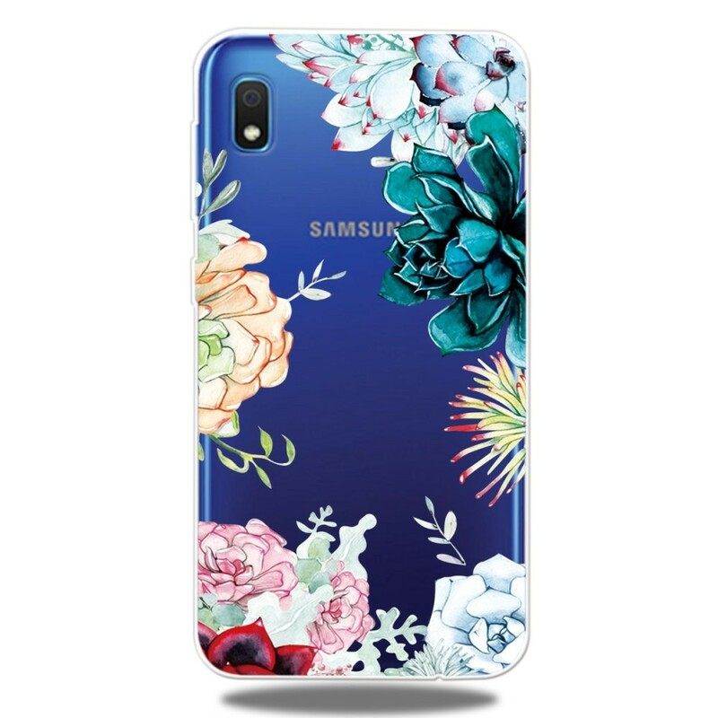 Case Samsung Galaxy A10 Saumattomat Akvarellikukat