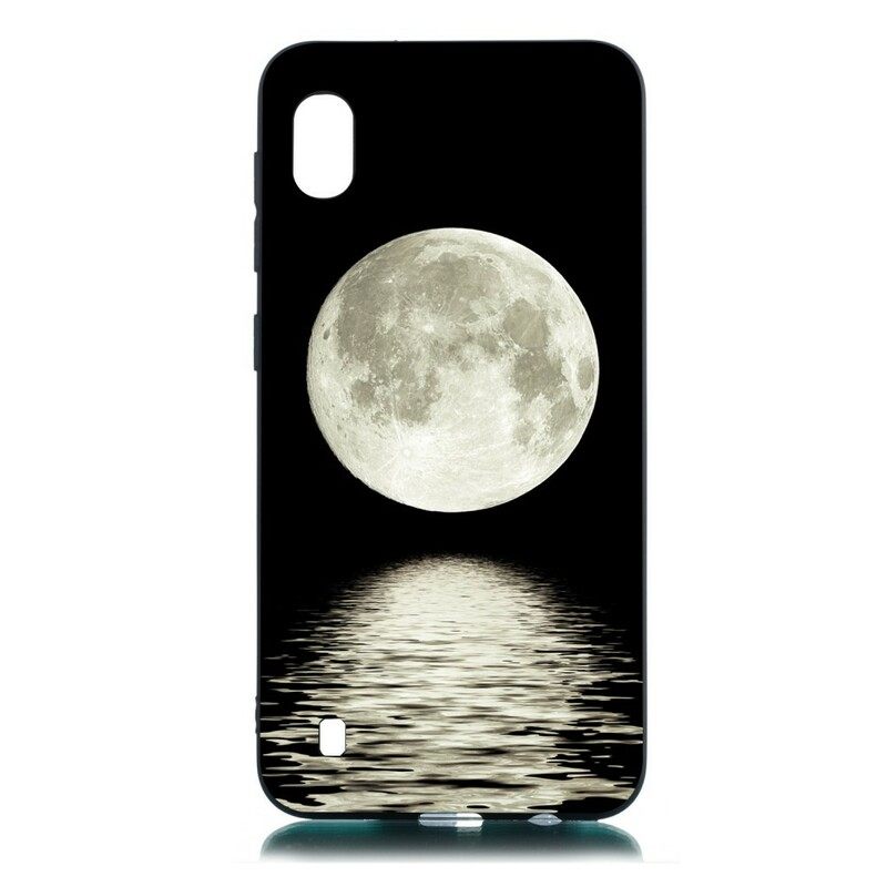 Case Samsung Galaxy A10 Silicone Flexible Moon Navy