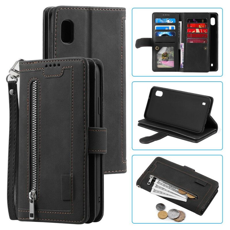 Flip Case Samsung Galaxy A10 Coin Purse 9 Korttikotelo