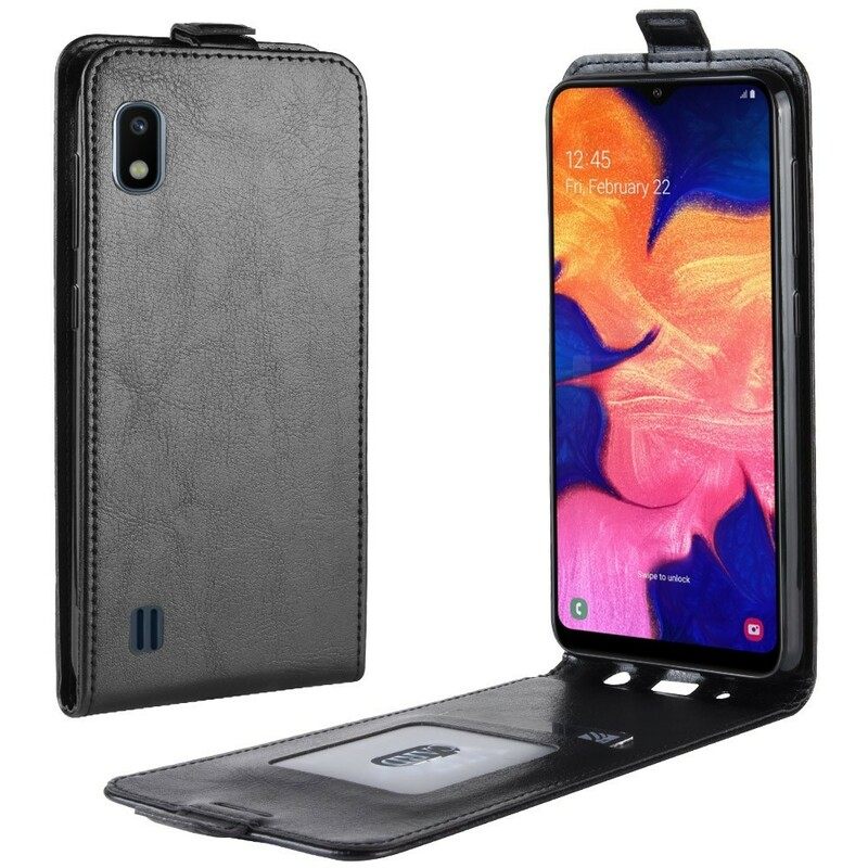 Flip Case Samsung Galaxy A10 Kotelot Flip Taitettava Nahkaefekti