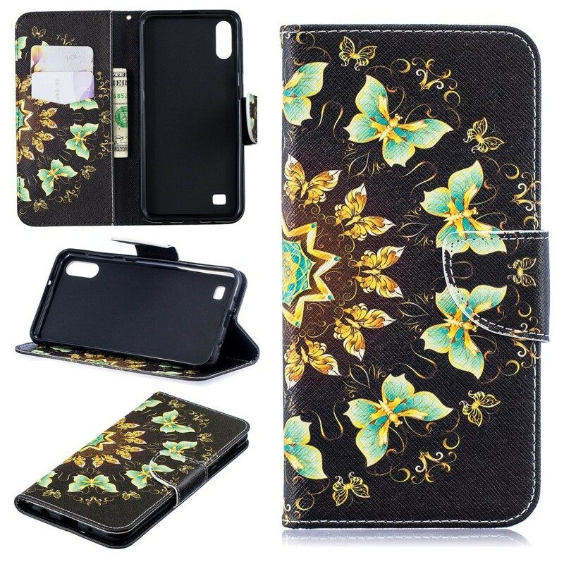 Flip Case Samsung Galaxy A10 Mandala Butterflies