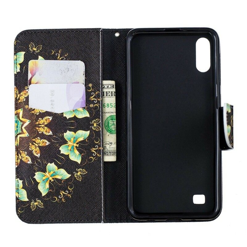 Flip Case Samsung Galaxy A10 Mandala Butterflies