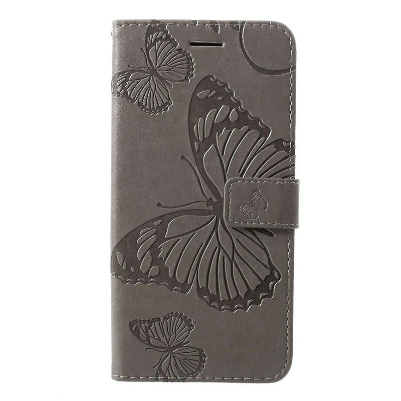 Flip Case Samsung Galaxy A10 Suojaketju Kuori Giant Thong Butterflies