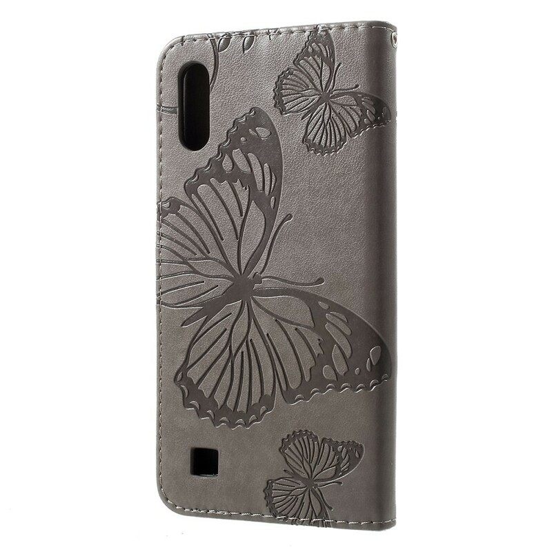 Flip Case Samsung Galaxy A10 Suojaketju Kuori Giant Thong Butterflies