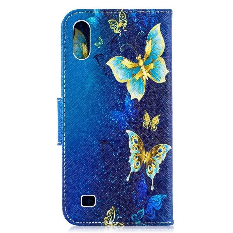 Kotelot Samsung Galaxy A10 Golden Butterflies