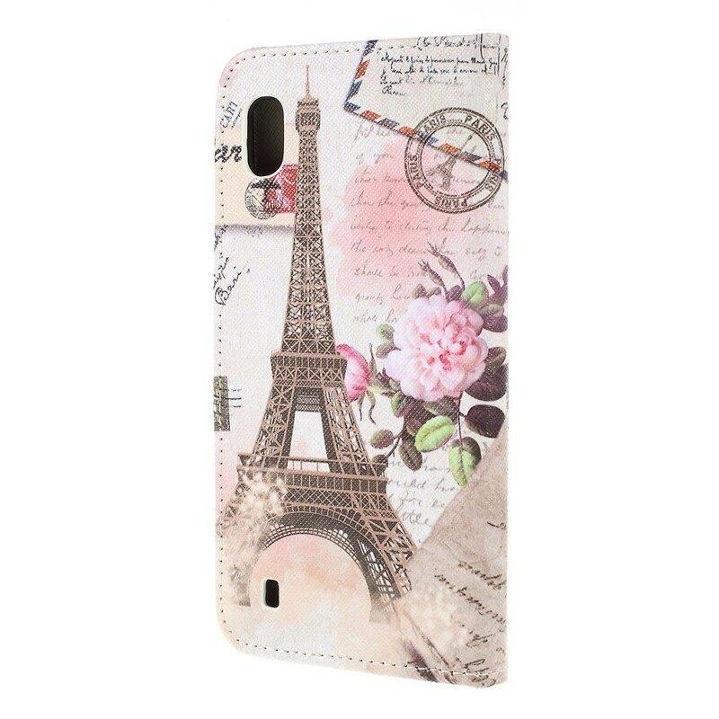 Kotelot Samsung Galaxy A10 Retro Eiffel-torni