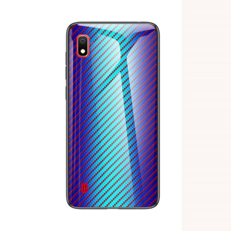 Kuori Samsung Galaxy A10 Carbon Fiber Karkaistu Lasi