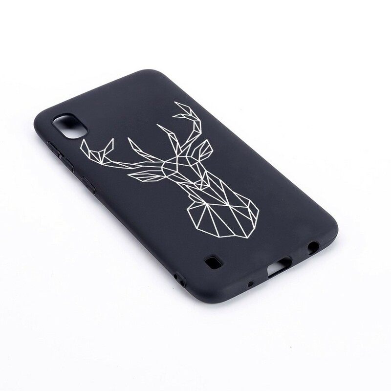 Kuori Samsung Galaxy A10 Silicone Flexible Deer Graphic