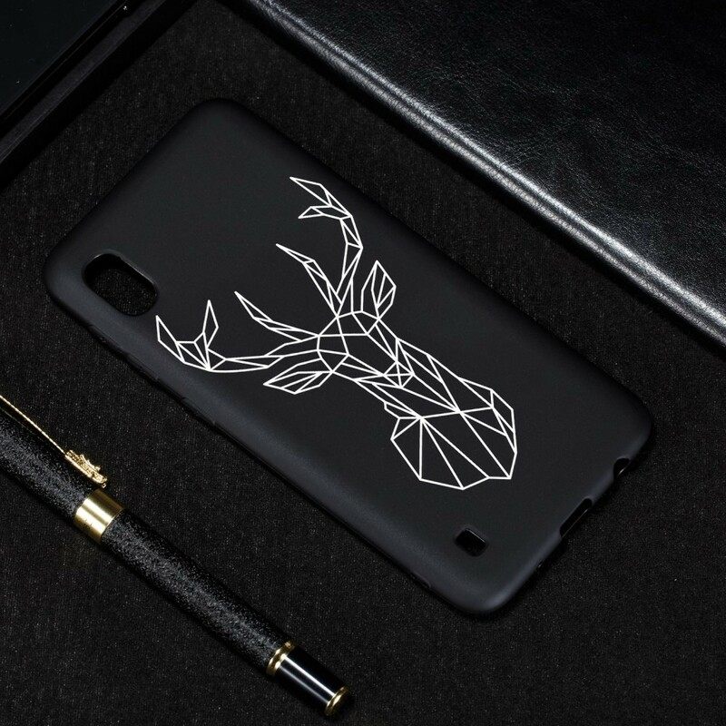 Kuori Samsung Galaxy A10 Silicone Flexible Deer Graphic