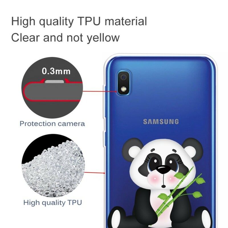 Kuori Samsung Galaxy A10 Transparent Sad Panda