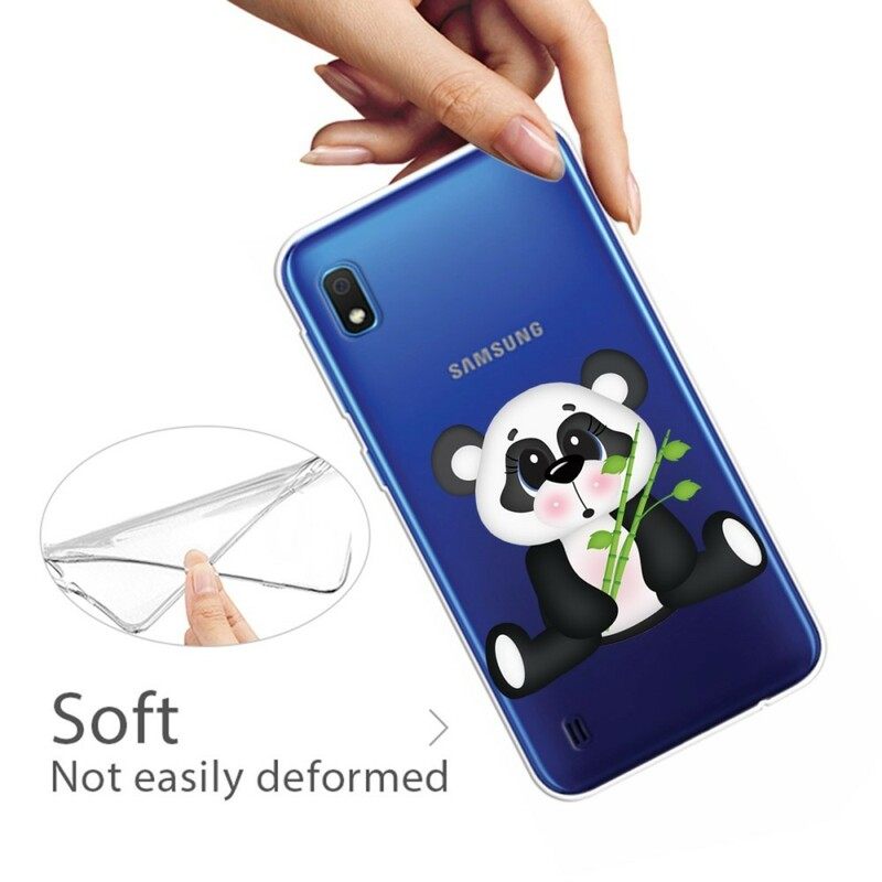 Kuori Samsung Galaxy A10 Transparent Sad Panda