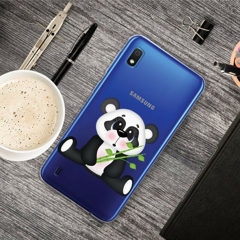 Kuori Samsung Galaxy A10 Transparent Sad Panda