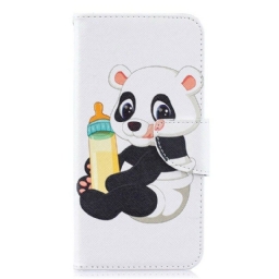 Nahkakotelo Samsung Galaxy A10 Baby Panda