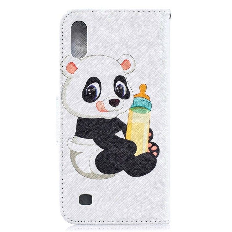 Nahkakotelo Samsung Galaxy A10 Baby Panda