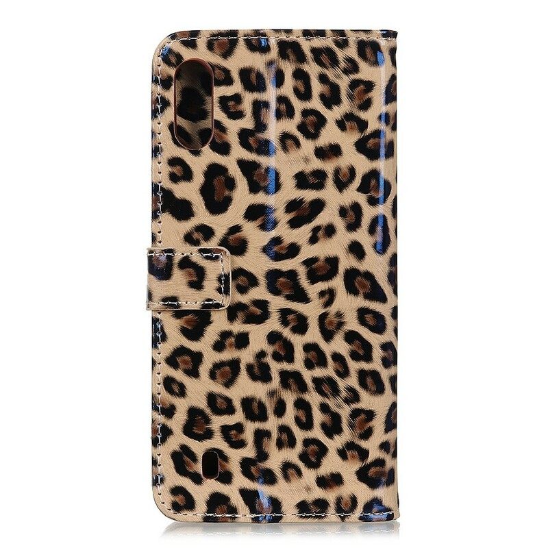 Nahkakotelo Samsung Galaxy A10 Leopard