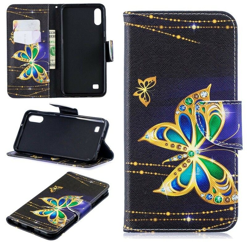 Nahkakotelo Samsung Galaxy A10 Magic Butterfly