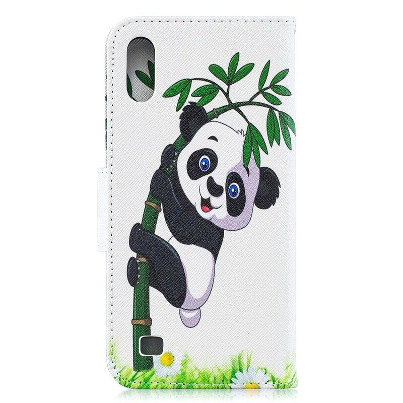 Nahkakotelo Samsung Galaxy A10 Panda Bambulla