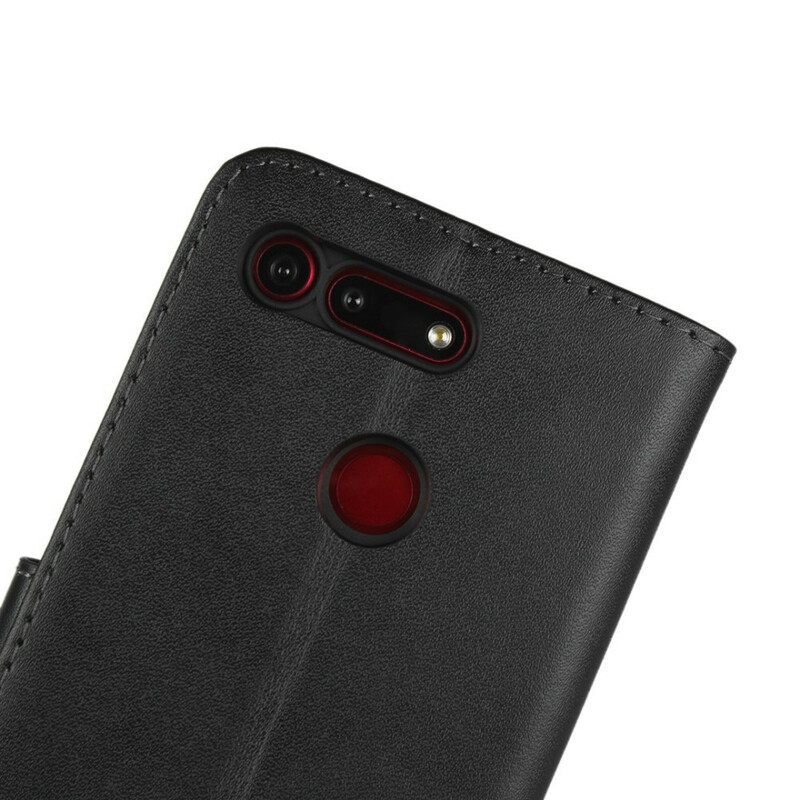 Flip Case Honor View 20 Kutsu Aitoa Nahkaa