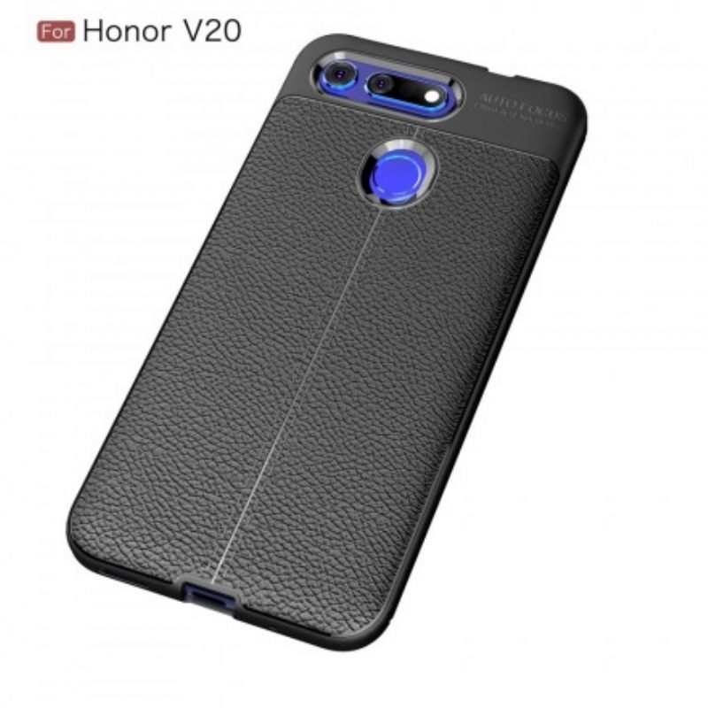 Kuori Honor View 20 Double Line Litchi Leather Effect