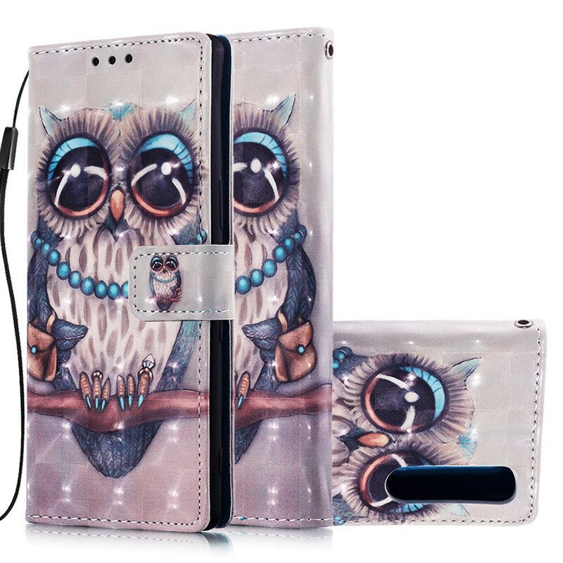 Kotelot Sony Xperia 5 Neiti Owl