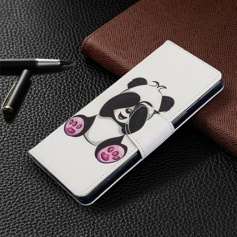 Nahkakotelo Sony Xperia 5 Panda Hauskaa