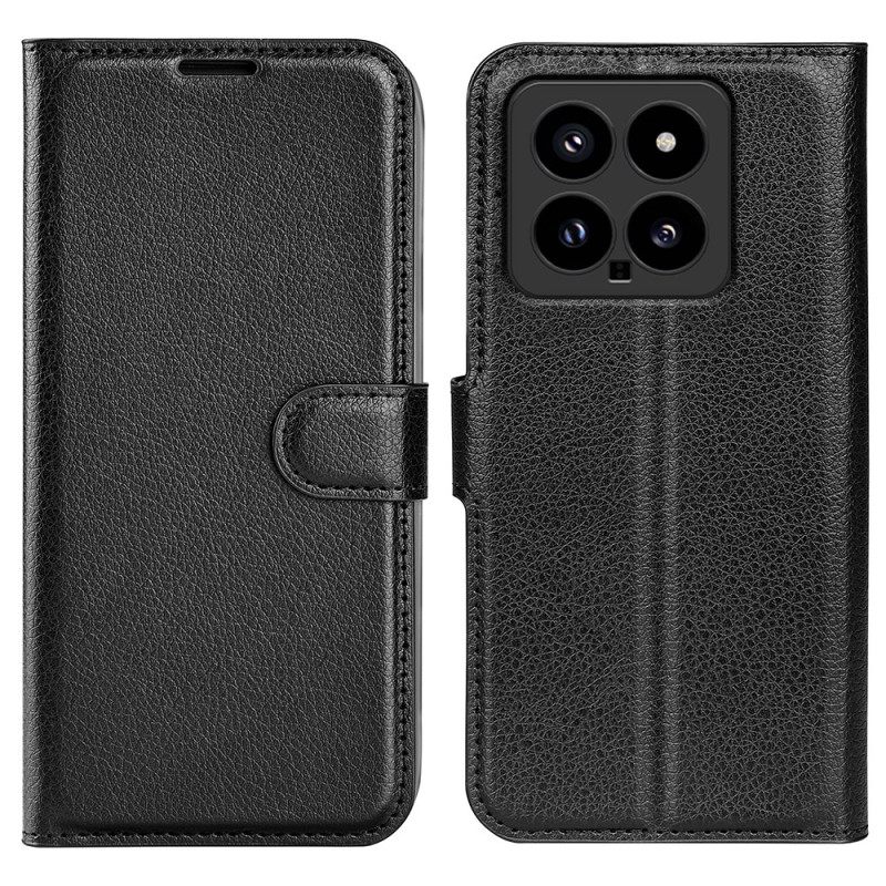 Kotelot Xiaomi 14 Puhelinkuoret Classic Litchi Faux Leather