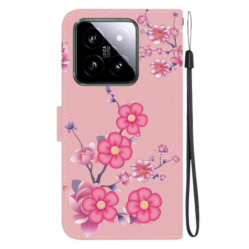 Kotelot Xiaomi 14 Sakura-hihna