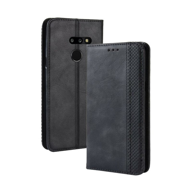 Puhelinkuoret LG G8 ThinQ Kotelot Flip Tyylitelty Vintage-nahkaefekti