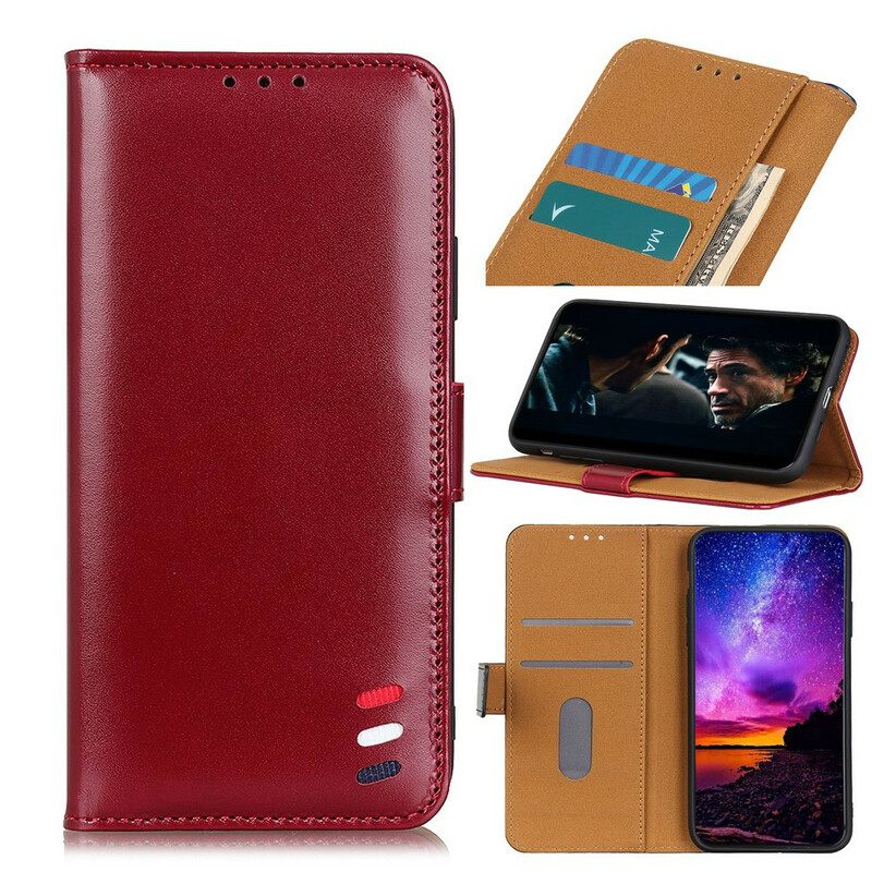 Kotelot Samsung Galaxy Note 10 Lite Tricolor Leather Effect