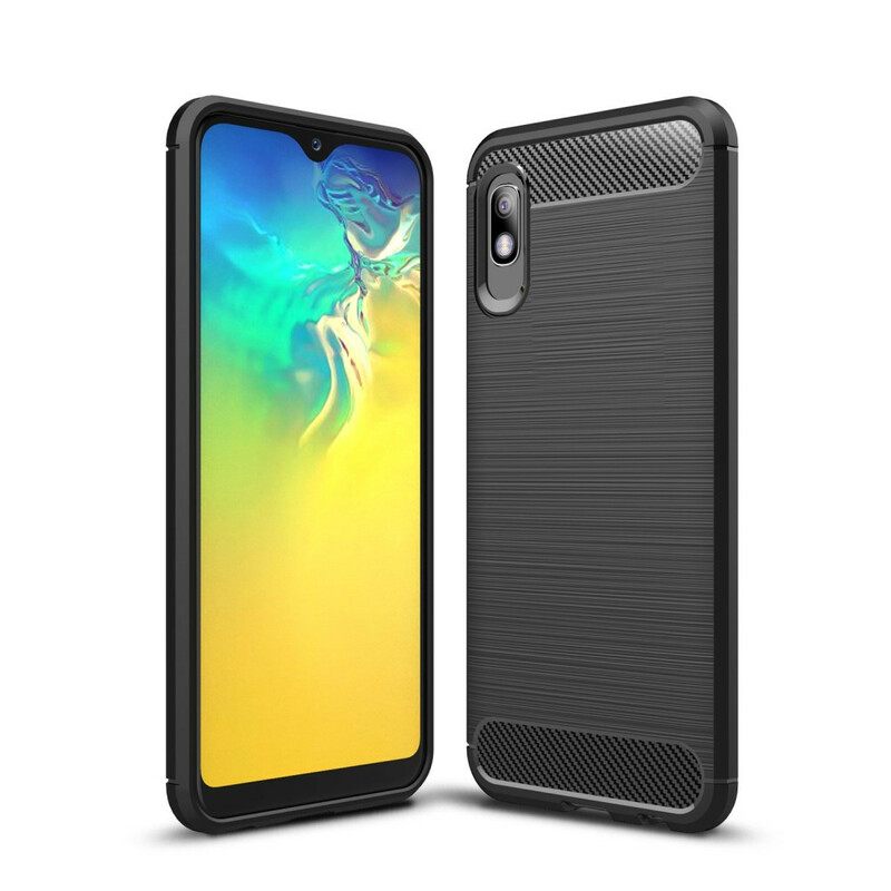 Case Samsung Galaxy A10e Harjattu Hiilikuitu