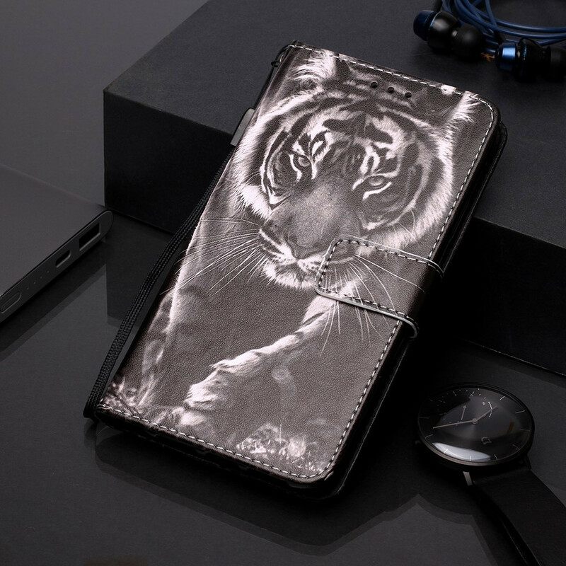 Flip Case Samsung Galaxy A10e Night Tiger