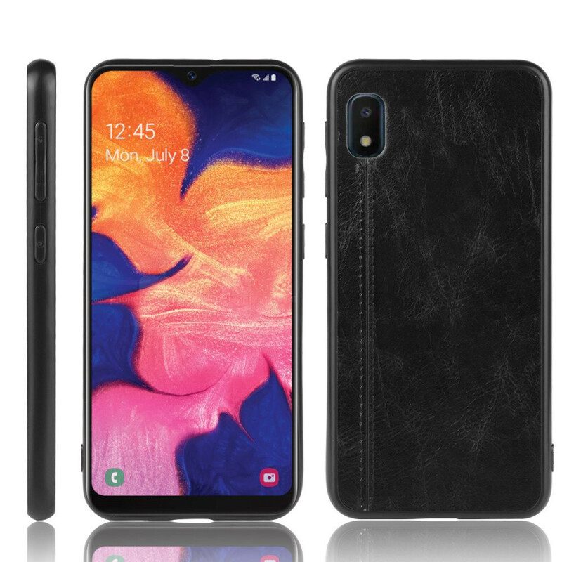 Kuori Samsung Galaxy A10e Couture Nahkaefekti