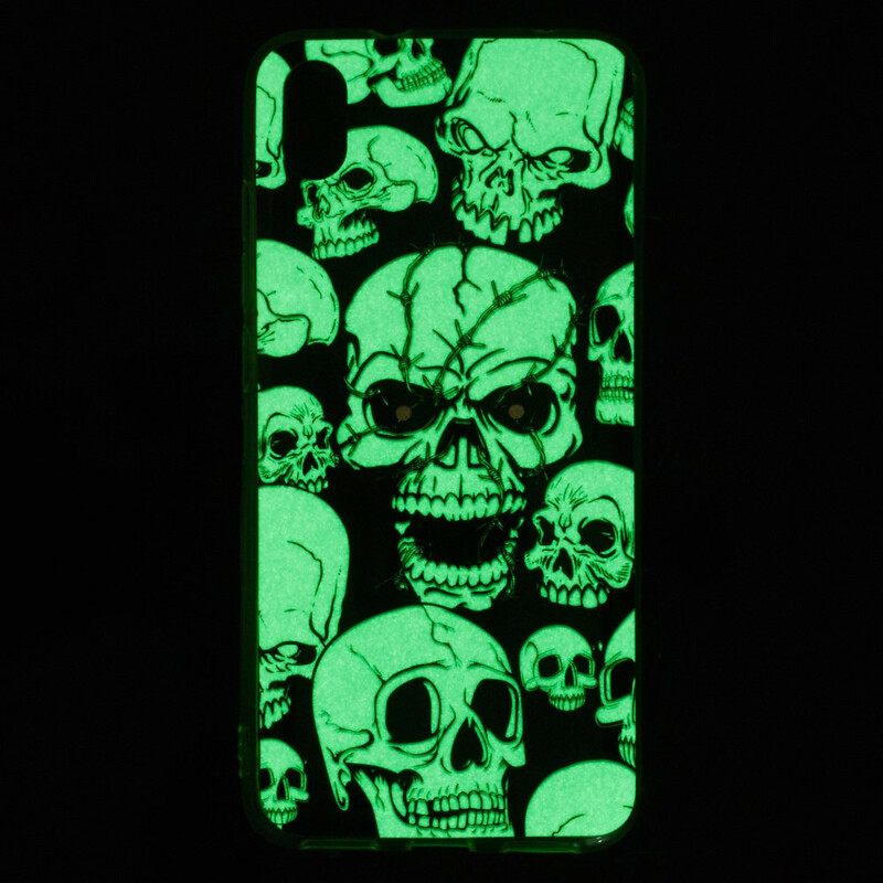 Case Xiaomi Redmi 7A Varoitus Fluoresoivat Pääkallot