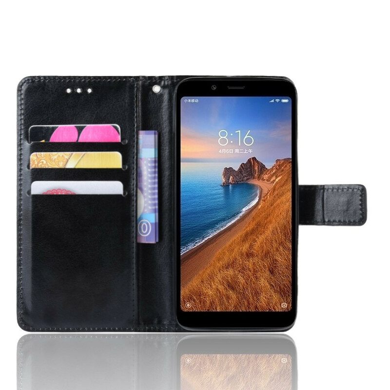 Flip Case Xiaomi Redmi 7A Keinonahka Näyttävä